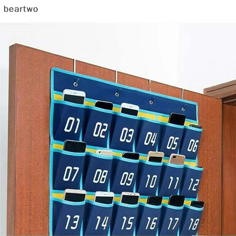 < Beartwo > Biểu đồ bỏ túi được đánh số trên cửa Dụng cụ học tập tại nhà Túi lưu trữ trang trí lớp học cho điện thoại di động Giá đỡ máy tính Đẹp