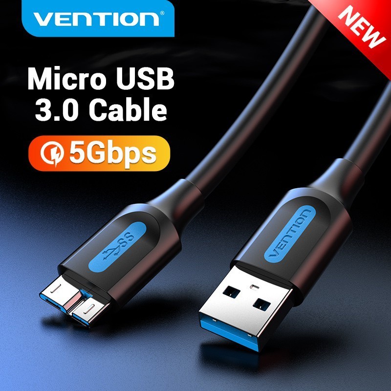 VENTION Dây Cáp Sạc / Truyền Dữ Liệu Tốc Độ Cao 5gbps 3a Cổng micro b ...