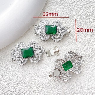 Mặt dây chuyền đôi mạ vàng, khóa ngọc trai zircon, đầu nối dây chuyền, phụ kiện trang sức DIY cho vòng tay và dây chuyền