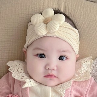 Turban Vải Đính Hoa, Băng Đô Tone Màu Pastel Phong Cách Hàn Quốc Cho Bé Gái HaminStore