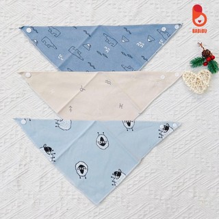Set 3 khăn yếm tam giác giữ ấm cổ cho bé kích thước 40x29x29cm