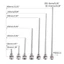Yoo Professional Thermowells Steel M10X1 5 Sợi OD6mm dành cho cảm biến nhiệt độ 35 50 100 150 200 250 300mm