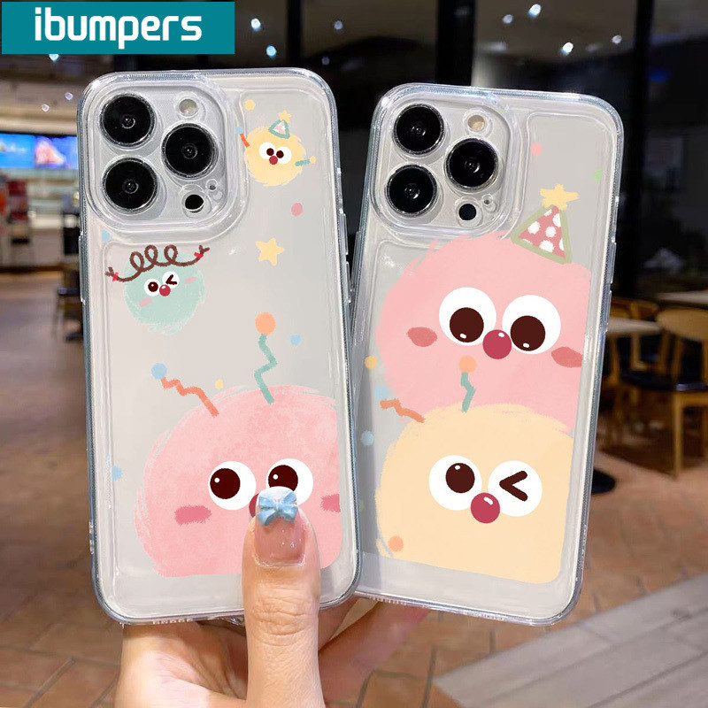 ibumpers Ốp lưng Iphone đẹp hài hước hoạt hình In hình Trong Suốt Ốp điện thoại TPU Silicone Mềm Chống sốc Chống bẩn Cho Iphone 15 14 12 13 11 Pro Max IP 7 8 Plus Iphon X XS XR