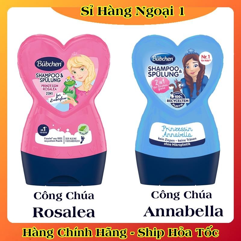 [Hàng nội địa Đức] Dầu gội xả 2in1 Bubchen công chúa cho bé của Đức