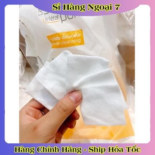 [Mẫu mới] Bông tẩy trang Pháp Tetra Medical Carrés de Cotton 600 miếng an toàn lành tính mềm mịn