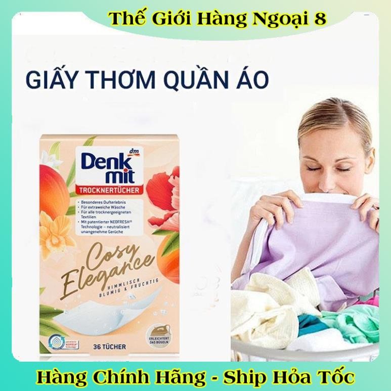 TÚI THƠM TỦ QUẦN ÁO,GIẤY THƠM QUẦN ÁO DENKMIT DÙNG CHO MÁY SẤY, GIẤY THƠM QUẦN ÁO LENORDENKMIT HÀNG CHUẨN ĐỨC
