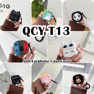 [imamura] Dành cho vỏ QCY T13 Vỏ silicon mềm Niche Phim hoạt hình Vỏ tai nghe