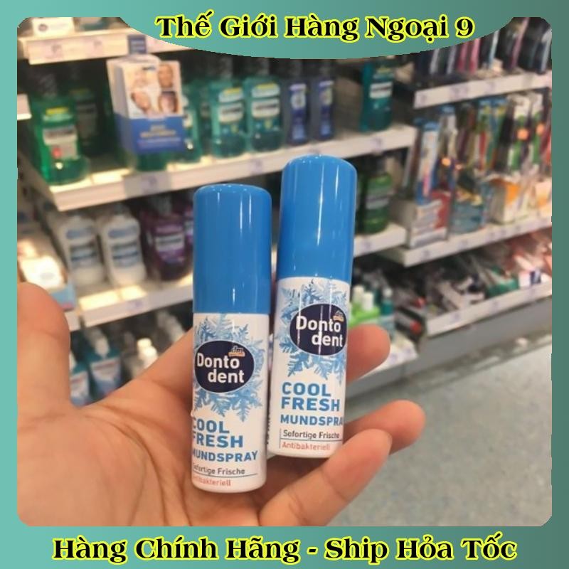 [DATE MỚI ĐỦ BILL] XỊT THƠM MIỆNG DONTODENT 15ML KHÁNG KHUẨN CỦA ĐỨC