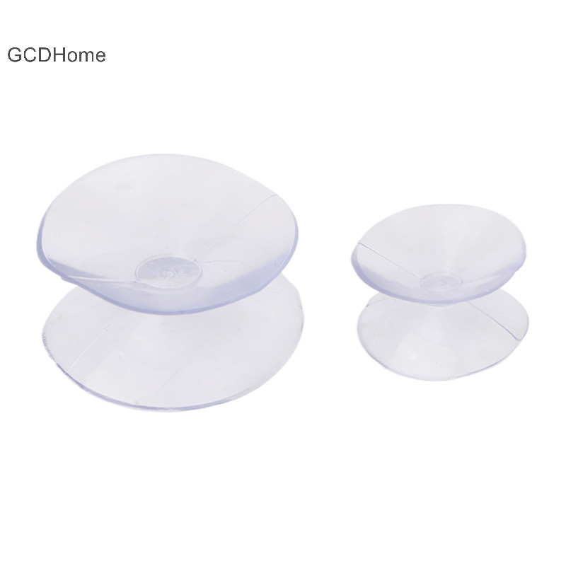 Gcdhome 20 Chiếc Hai Mặt Nhựa Hút Chân Không Chống Trơn Trượt Trong Suốt Hút Miếng Lót Cho Kính Ô Tô Cửa Sổ Bàn Top Miếng Đệm DIY Giá Đỡ Xà Phòng HOT