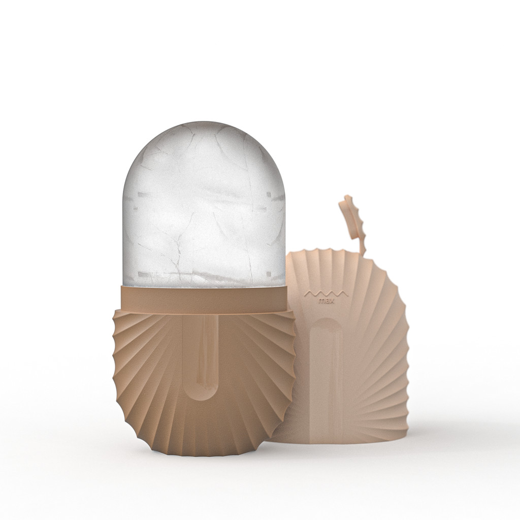 Con lăn đá mặt và mắt Làm đẹp da mặt Làm săn chắc da làm mát Ice Roller, Ice Cube Silicone Mold Dụng cụ chăm sóc da mặt có thể tái sử dụng