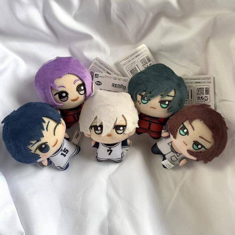 Anime Blue Lock Plush Pendant Cute Doll Nagi Seishiro, Rin Itoshi Plushie Keychain