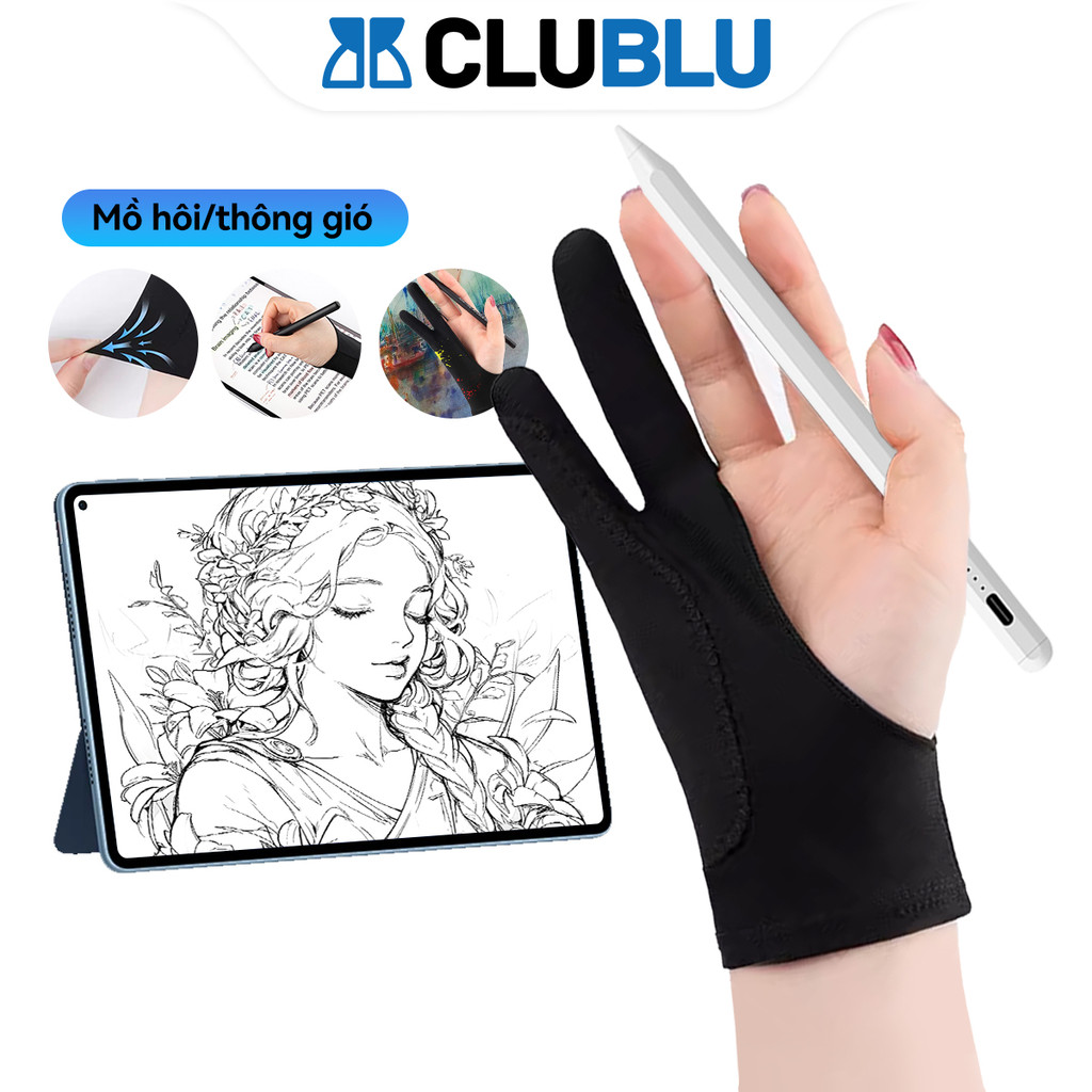 -CLUBLU- Gng Tay Vẽ Hoạ Sĩ Bản ặc Bit Tranh Cảm Ứng H Hai Ngón Chuyên Cho Bảng Vẽ Điện Tử Tablet