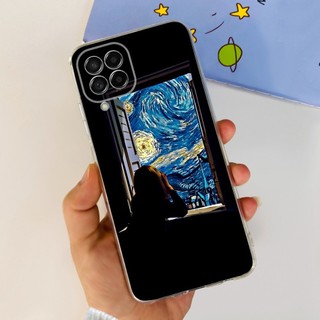 Dành Cho Samsung Galaxy M53 M33 5G Ốp Lưng Mới Phong Cách Hoa Trong Suốt Silicon Mềm Ốp lưng Cho Samsung M53 5G SM-M536B Vỏ