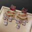 Bông tai tua rua thả nước Zircon Bông tai sang trọng nhẹ thời trang thanh lịch