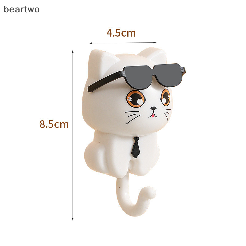< Beartwo > Móc Hoạt Hình Tự Dính Ký Túc Xá Phòng Ngủ Móc Treo Cửa Ô Khăn Nón Áo Treo Tường Giá Trang Trí Động Vật Đẹp