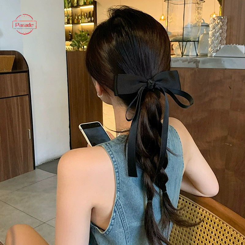 Parade Sa Nơ Kẹp Tóc Tính Khí Mũ Màu Trơn Ngọc Trai Kẹp Tóc Cho Nữ Bé Gái Đuôi Ngựa Phụ Kiện Tóc VN