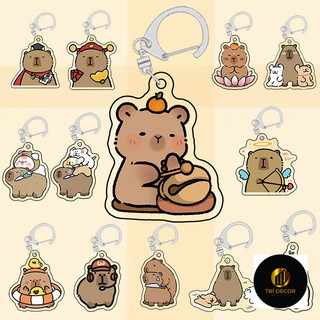 Dễ Thương Capybara Móc Khóa Hoạt Hình Đáng Yêu Schoolbag - Xưởng Én decor