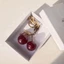 Pealike Chic Cherry Mặt dây chuyền Móc khóa Trang trí túi cá nhân cho nữ