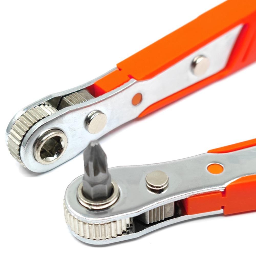 Tua vít Ratchet SAIA, Tua vít hai chiều không gian nhỏ Mini, Cờ lê xoay 36 răng bền hình chữ L Nhà