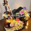 Đồ chơi lắp ráp khối xây dựng tự làm, Mô hình nhạc cụ Piano Violin hoa bảo quản, Đồ trang trí để bàn, Đồ chơi giáo dục, Quà tặng sinh nhật tự làm (0491)