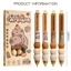 GREA 4 Cái / bộ Bút Gel, Bút Trung Tính Capybara Soft Grip, Loại Báo Chí Sấy Nhanh 0.5 Mm Xanh / Đen Mực Chữ Ký Bút Trường Văn Phòng