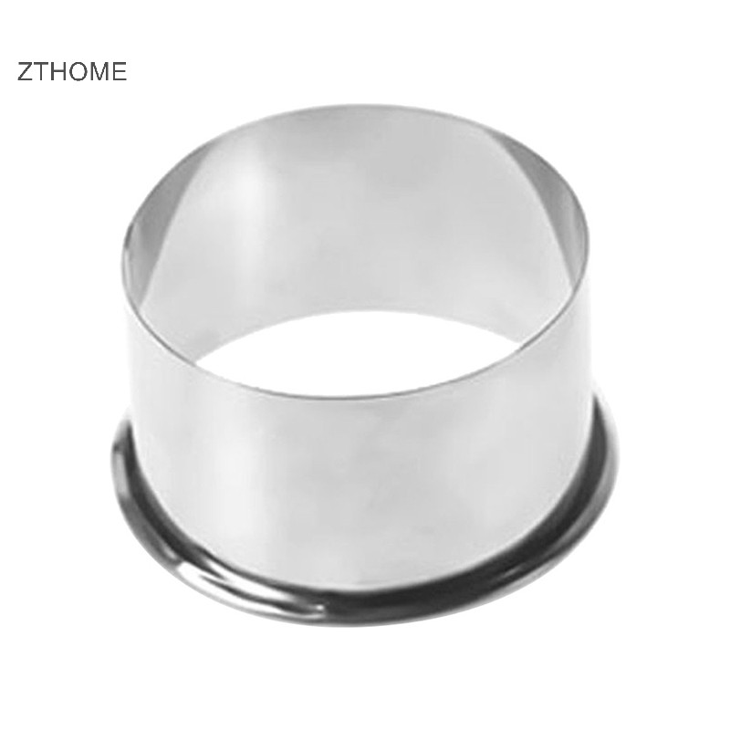 Zthome 3 Kích Thước Thép Không Gỉ Tròn Bánh Bao Bọc Khuôn Cắt Dụng Cụ Làm Cookie HOT