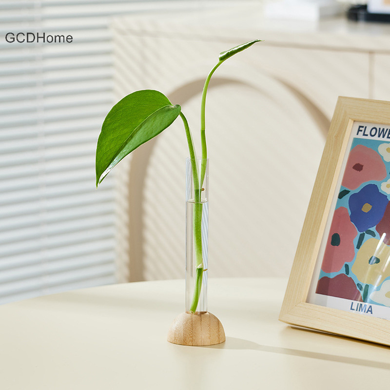 Gcdhome Sáng Tạo Phong Cách Bắc Âu Tròn Thủy Tinh Pha Lê Bình Tròn Trong Nghệ Thuật Hoa Sen Xanh Đồ Trang Trí Bình Thủy Tinh Để Bàn Trang Trí HOT