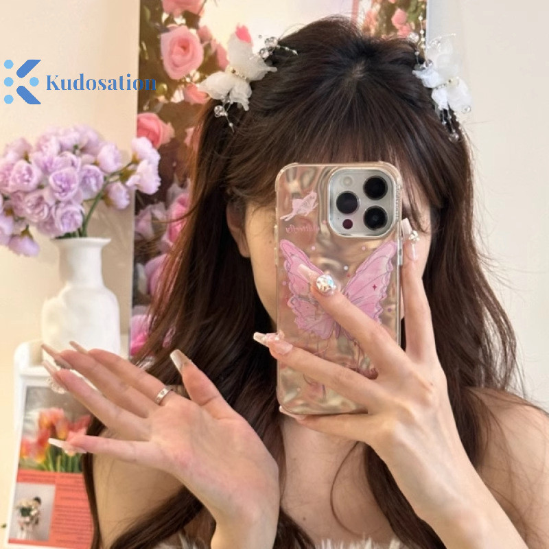 Kudosation Mới Thời Trang Mô Phỏng Kẹp Tóc Nữ Thanh Lịch Ngọc Trai Nơ Đuôi Ngựa Kẹp Phụ Kiện Tóc Cua Ngọt Vuốt Mũ Đội Đầu