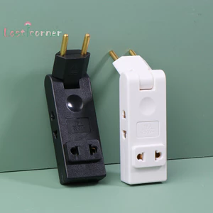 Bộ chuyển đổi nguồn di động 4 trong 1 Mở rộng ổ cắm tường EU Ổ cắm 180 độ Bộ chuyển đổi phích cắm Canada Mexico Du lịch Aadapter [Mới]
