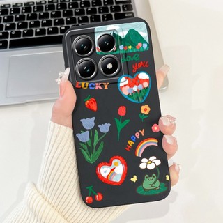 Dành Cho Xiaomi 14T Pro 5G Ốp Lưng 2024 Đá Cẩm Thạch Cao Cấp Sơn Mát Silicon Mềm Mờ Dành Cho Xiaomi 14T 5G Mi14T Mi14TPro Vỏ