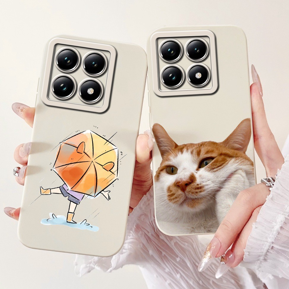 Ốp lưng Xiaomi 14TPro Thẩm Mỹ Dễ Thương Thời Trang Ngộ nghĩnh Hoạt Hình Cô Gái Gấu Trúc Mèo Ốp lưng Xiaomi 14T Pro