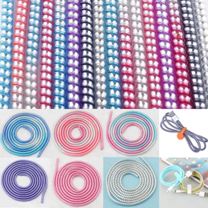 Dây quấn tai nghe cáp sạc lò xo bảo vệ cáp dài 1.6m không cần nối dây chống rối, đứt gãy-GIOVA