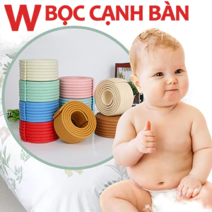 Cuộn Xốp Dài 2 Mét Bọc Cạnh Bàn Chữ W Xốp Bọc Cạnh Bàn-Góc Bàn An Toàn Cho Bé Cuộn Dây Xốp PE 2 Mét Bọc Cạnh Bàn