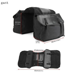 [gazi1] Túi du lịch xe máy Vải đen chống thấm nước Panniers Xe máy Hành lý Boutique