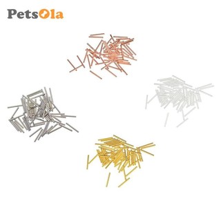 50 Miếng Đồng Ống Dài Miếng Đệm Hạt 1.8mm Lỗ DIY Trang Sức Làm Phát Hiện, 20X2mm, Vàng Hồng, Vàng.,