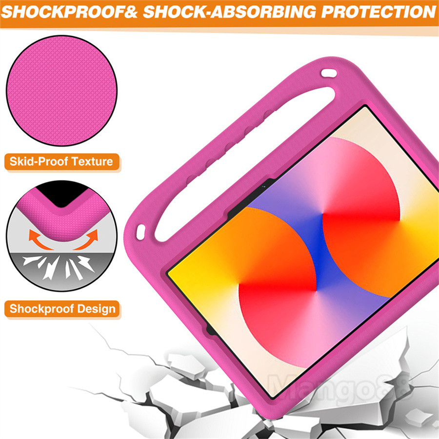 Bao Da Dành Cho Honor Pad X8a 11inch 2024 Trẻ Em Eva Trẻ Em Thân Thiện Với Tay Cầm Đứng Văn Phòng Kinh Doanh Vỏ Bảo Vệ Máy Tính Bảng Cầm Tay Chống Sốc Học Tập Học Sinh
