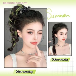 [Beautifulhome] Gói tóc tự làm nổi bật Tổng hợp gợn sóng DIY Hair Bun Đầu đuôi ngựa Hiện vật bện đuôi ngựa Tóc nối dài [làm đẹp]