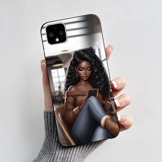 Dành Cho Google Pixel 4 XL Pixel4 Ốp Lưng Mới Nhất 2024 Thiết Kế Hoạt Hình Trái Tim In Hình Trái Tim Silicon Màu Đen Mềm Cho Pixel 4 XL 4XL Vỏ