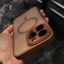 Ốp điện thoại từ tính mờ DESERT TITANIUM Tương thích cho iPhone 11 12 13 14 15 16 16pro 16 Pro Max 16 Plus Vỏ bảo vệ điện thoại di động mặt sau cứng Vỏ viền mềm