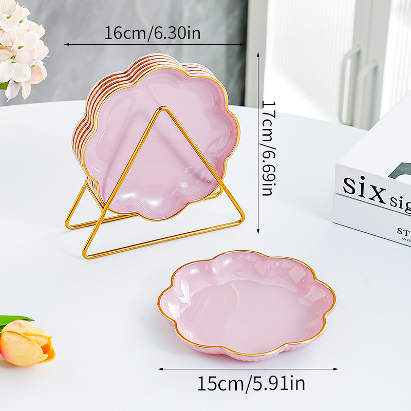 1 / 4 Miếng Ánh Sáng Sang Trọng Hình Hoa Dim Sum Món Ăn Xương Nhựa Đĩa Đĩa Ăn Nhẹ Đĩa Rác Thực Phẩm Đĩa Bánh Đĩa Trái Cây Đĩa Gia Vị Đĩa Bữa Ăn Đĩa Xương Khay Đựng Rác