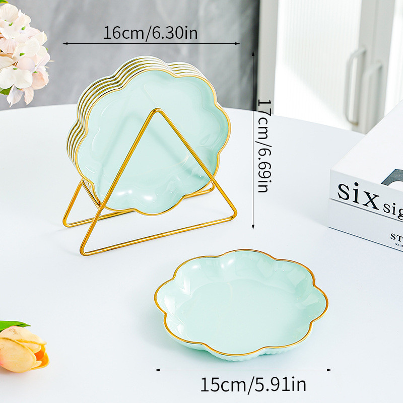 1 / 4 Miếng Ánh Sáng Sang Trọng Hình Hoa Dim Sum Món Ăn Xương Nhựa Đĩa Đĩa Ăn Nhẹ Đĩa Rác Thực Phẩm Đĩa Bánh Đĩa Trái Cây Đĩa Gia Vị Đĩa Bữa Ăn Đĩa Xương Khay Đựng Rác