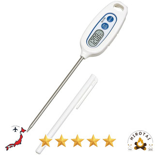 【Tanita TT-508N WH】Waterproof Cooking Thermometer – -50 to 250°C, Memory Function, Ideal for Kitchen