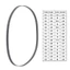 GODD 4mm Flat Belt Thay thế cho người chơi Cassette Vintaged Độ bền Thắt lưng cao su Hoạt động yên tĩnh Lắp đặt dễ dàng