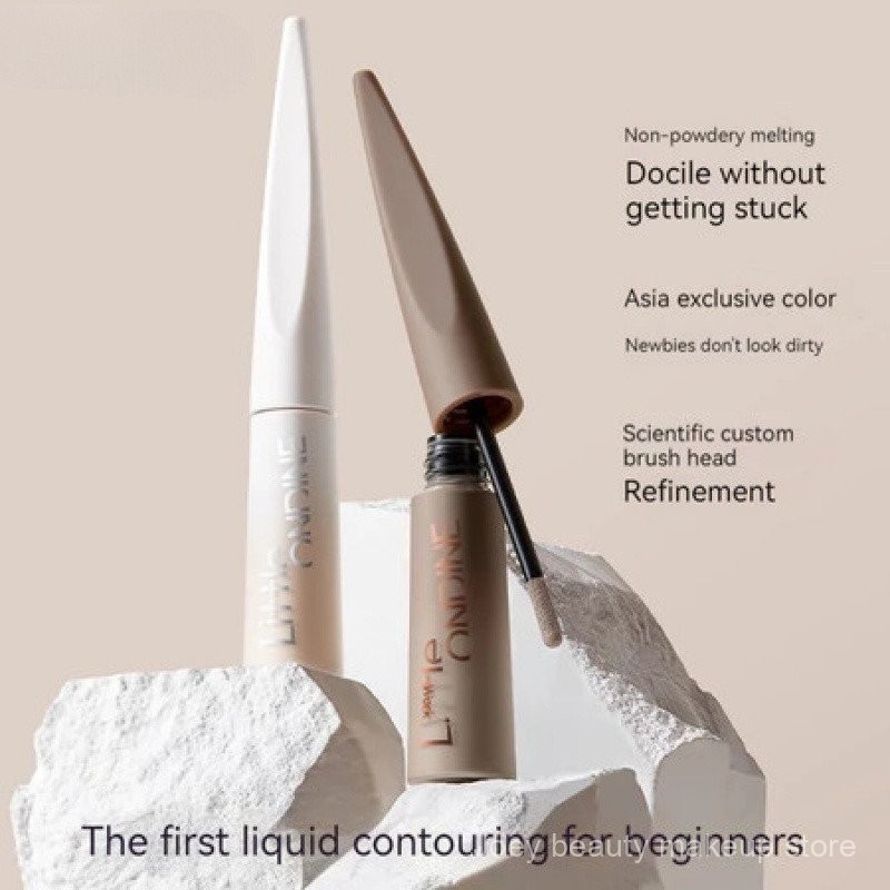 Little Ondine Highlight Shadow Consolidation Fluid Matte Facial Artifact Women 'S Nose Shadow Brightening Xương đòn lõm Highlight Consolidation Face liquid Highlight R8LD