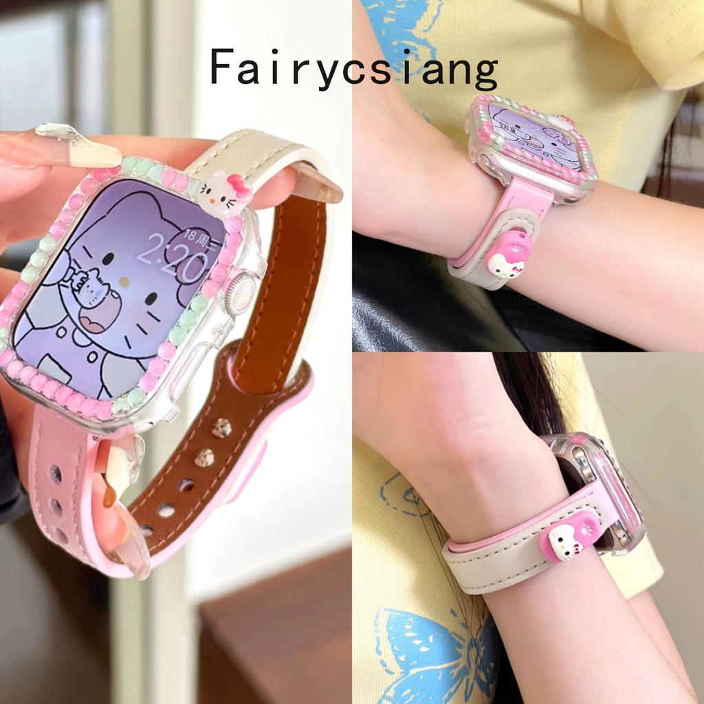 Dây đeo da bị chặn màu thời trang cho Apple Watch 10 42 46mm SE 44 45mm 9 8 7 6 5 4 Vòng đeo tay cho Iwatch 38 41 40mm Ultra2 49mm