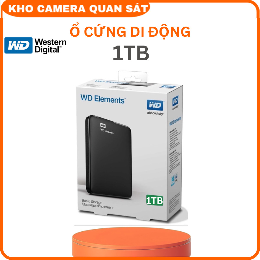 Box HDD Di Động Western Elements 1Tb 25 USB 30- WD 500Gb-,24 Tháng-Kho ...