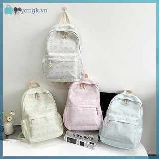 Deyangk Hoạt Hình Dễ Thương In Ba Lô Dung Tích Lớn Học Sinh Schoolbag Thời Trang Tinh Tế Hợp Thời Trang Túi Nữ Tính Di Động Túi Du Lịch Quà Tặng VN