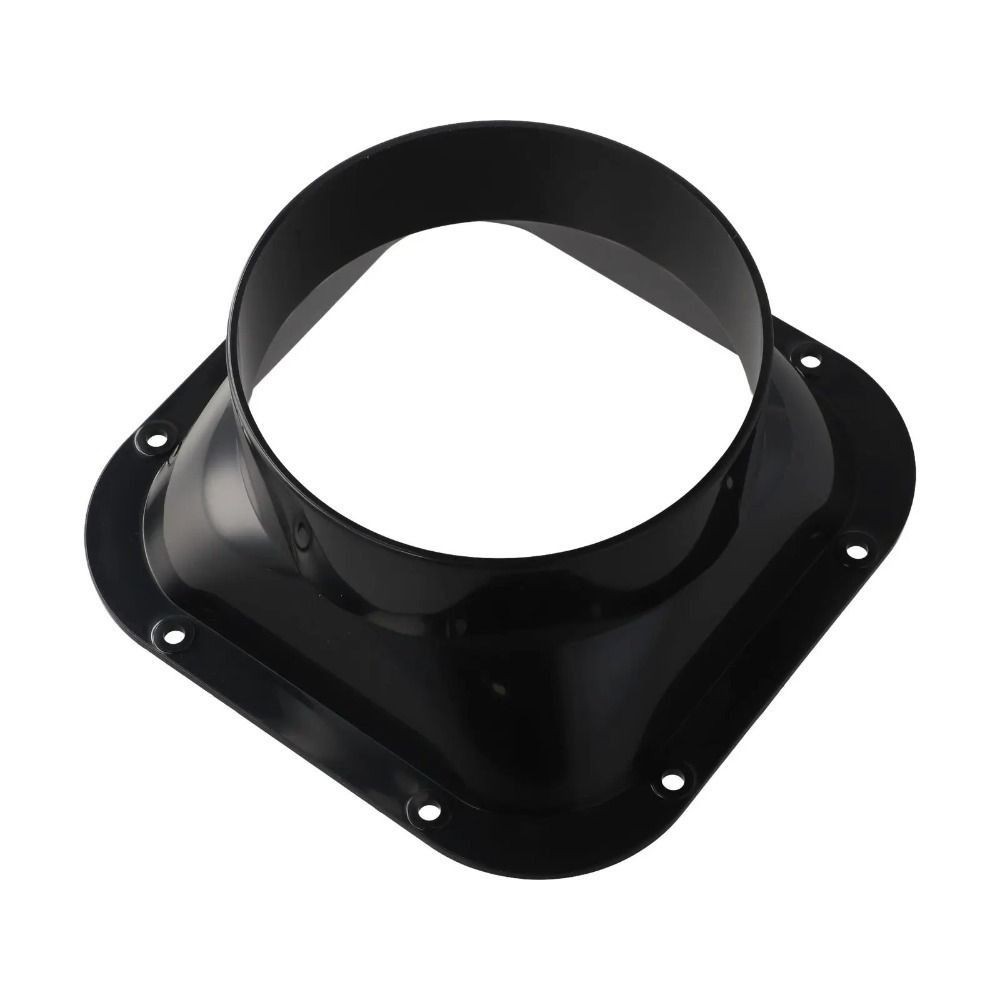 NOTE1 Đầu nối mặt bích tường, Khớp nối ống thông gió ABS 100-300MM, Phụ kiện gia đình Ống khí màu đen Nhà bếp
