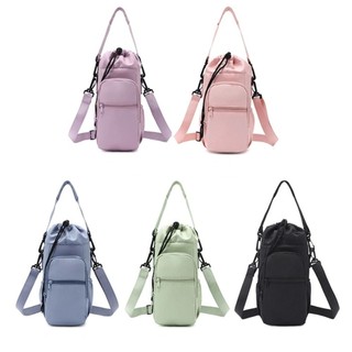 FASHIONEXPRESS Túi đựng chai nước, Dây đeo có thể điều chỉnh cách nhiệt Giá đỡ chai giữ nhiệt, có túi điện thoại đeo chéo tay bảo vệ cốc chân không Vỏ bọc đồ uống