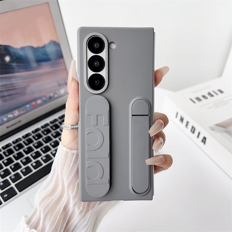 Dây đeo cổ tay có thể gập lại Funda Thích hợp cho Samsung Galaxy zfold7 Z Fold 6 4 5 3 Vỏ điện thoại Fold6 5G Kính trước Bảo vệ ống kính PC Vỏ nhựa Capa